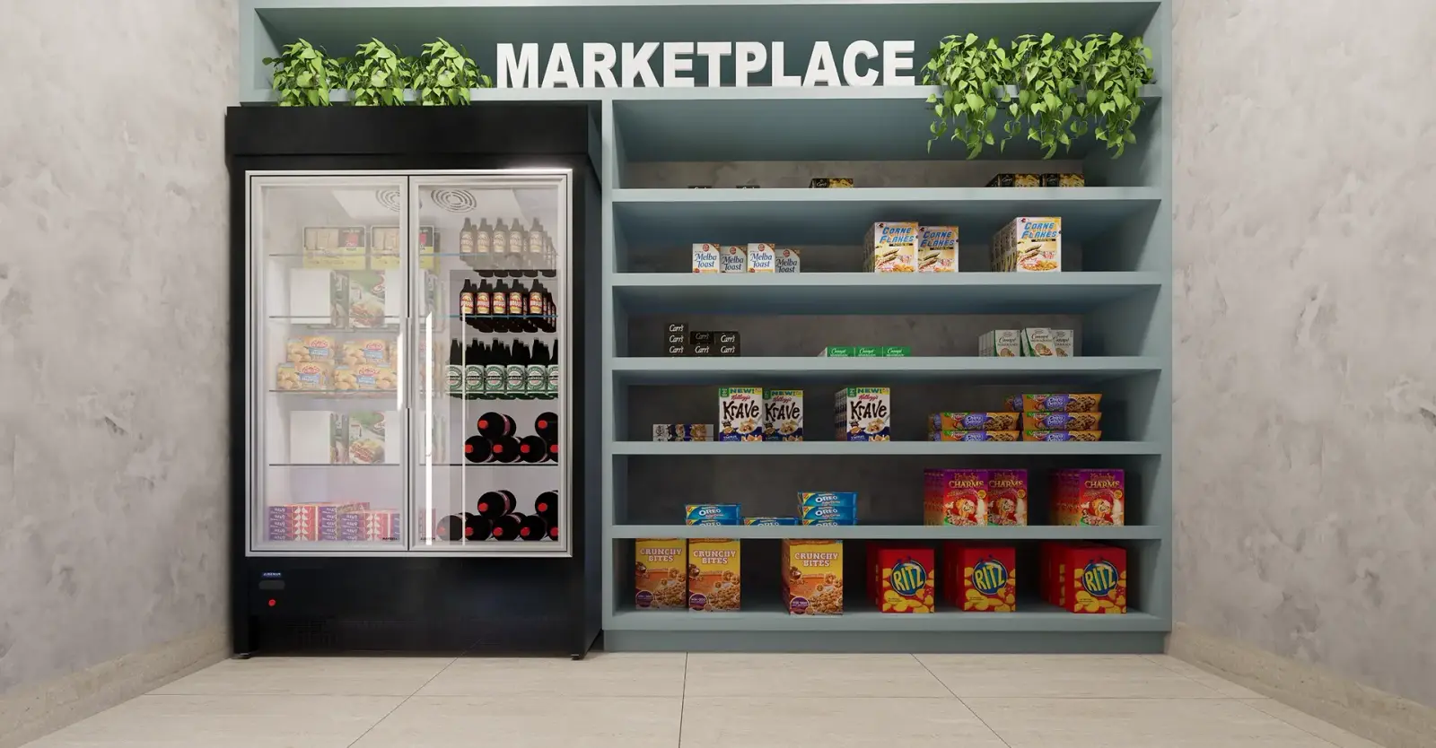 Market Place — mini mercado no condomínio