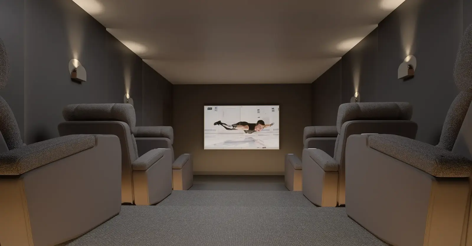 Cinema — sessão de cinema dentro do condomínio